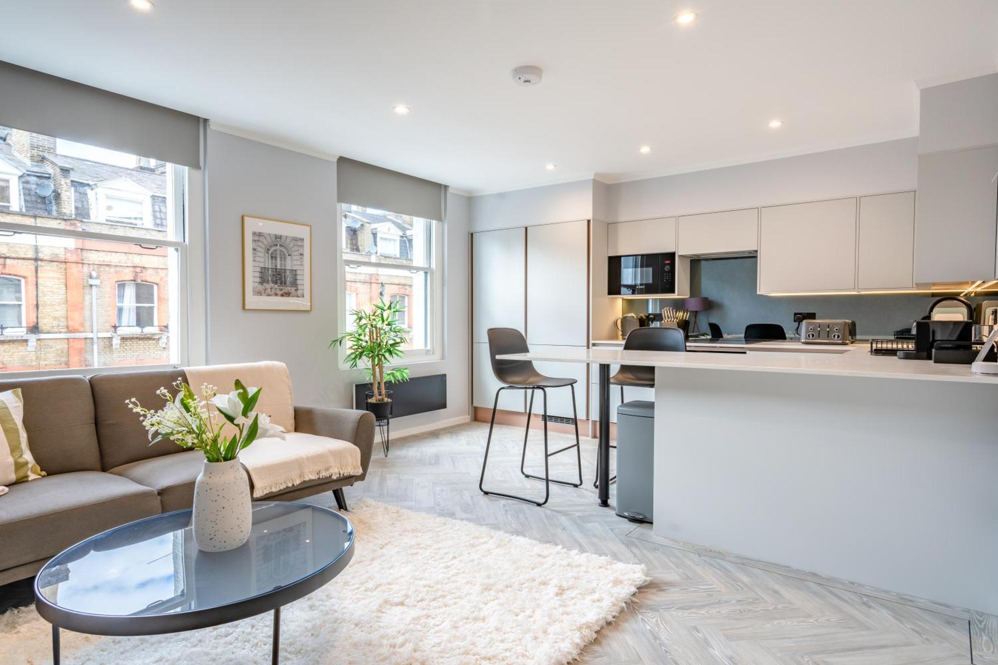 Modern & Chic One Bedroom Apartments In Fitzrovia By Sojo Stay Londra Exterior foto